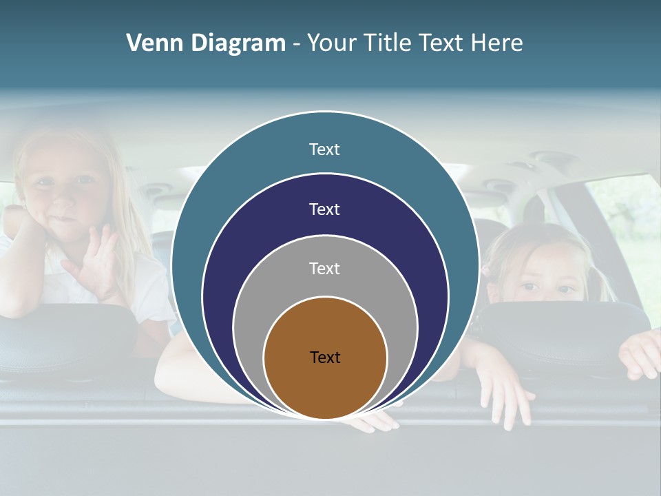 Travel Five Girls PowerPoint Template