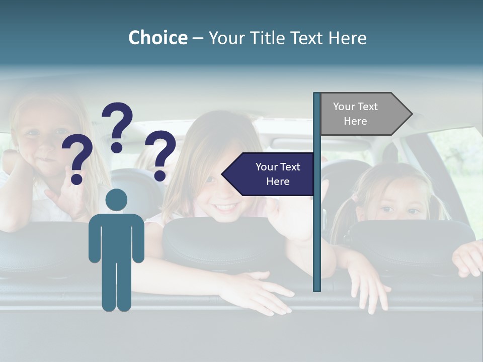 Travel Five Girls PowerPoint Template