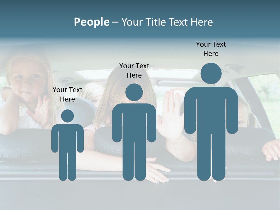 Travel Five Girls PowerPoint Template