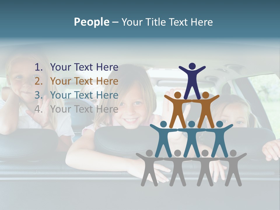 Travel Five Girls PowerPoint Template