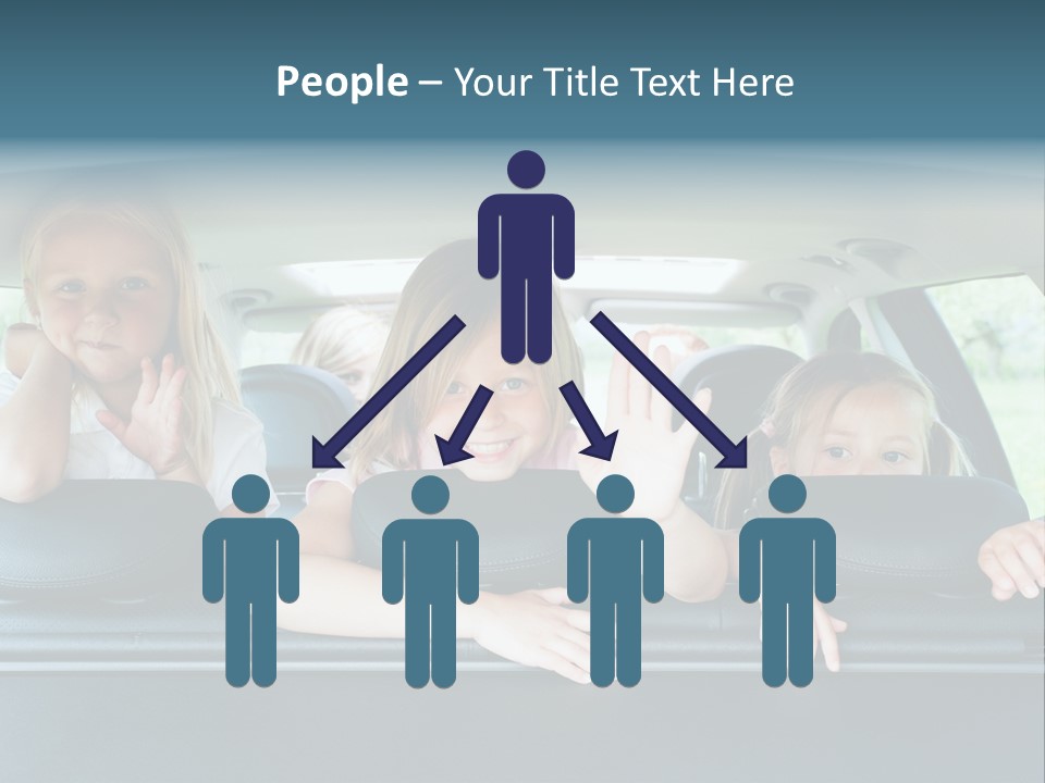 Travel Five Girls PowerPoint Template