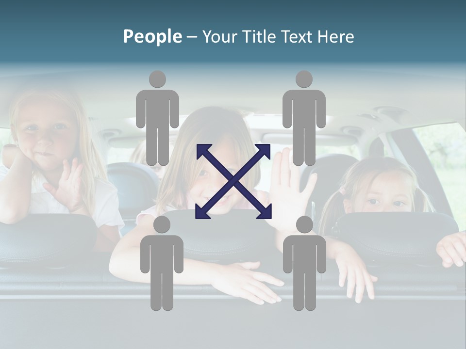 Travel Five Girls PowerPoint Template