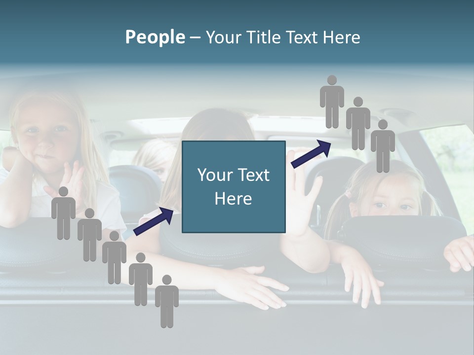 Travel Five Girls PowerPoint Template