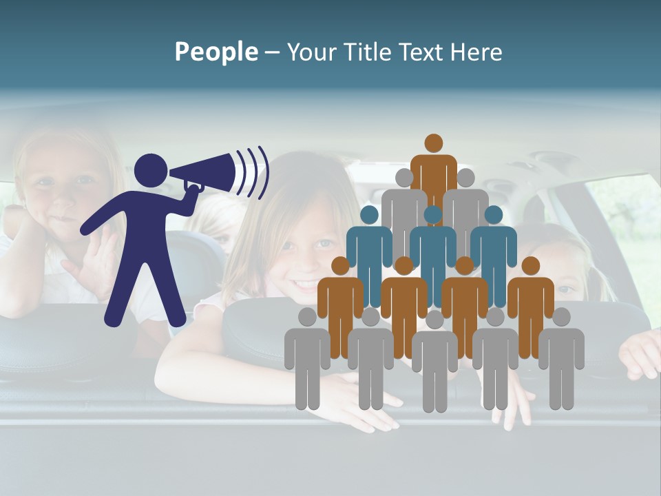 Travel Five Girls PowerPoint Template