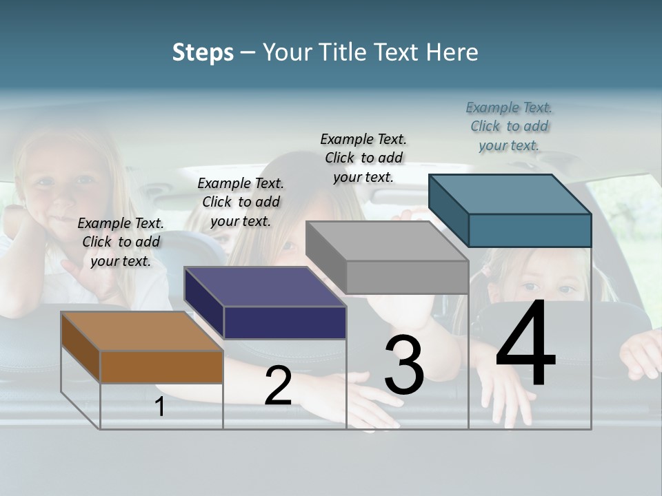 Travel Five Girls PowerPoint Template