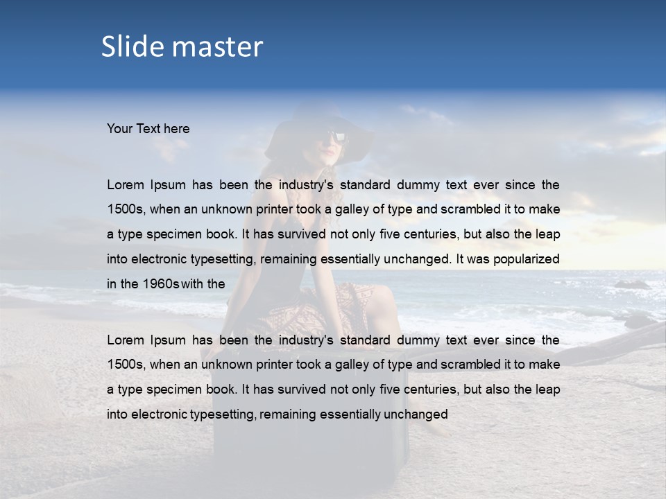 Orizzonte Nudi Paesaggio PowerPoint Template