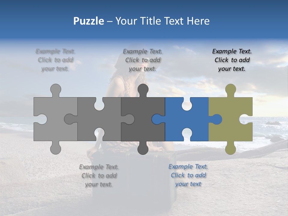 Orizzonte Nudi Paesaggio PowerPoint Template