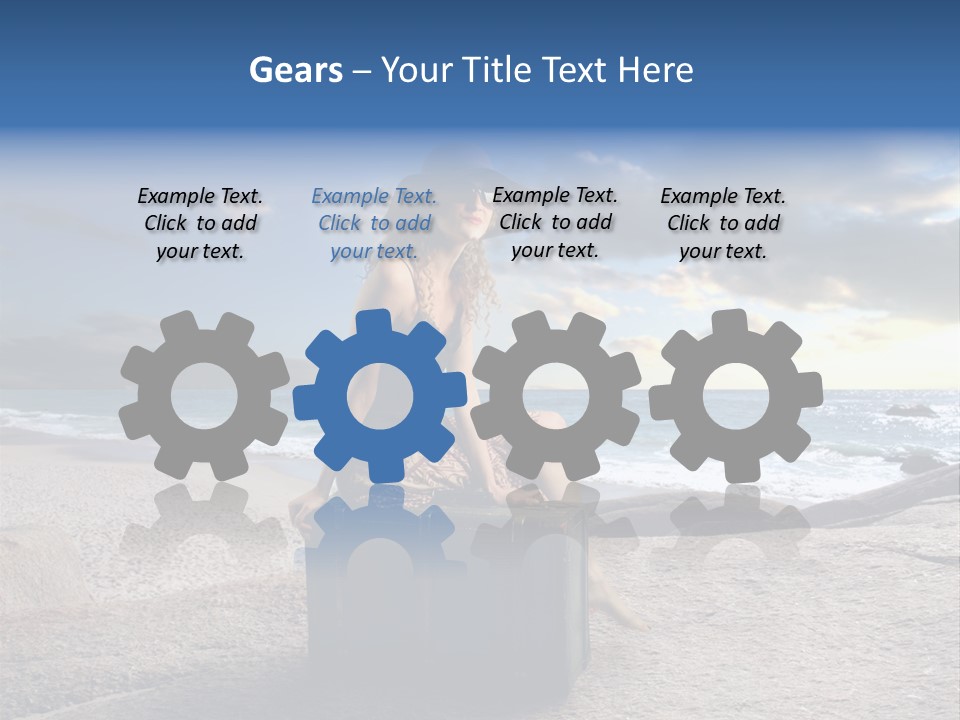 Orizzonte Nudi Paesaggio PowerPoint Template