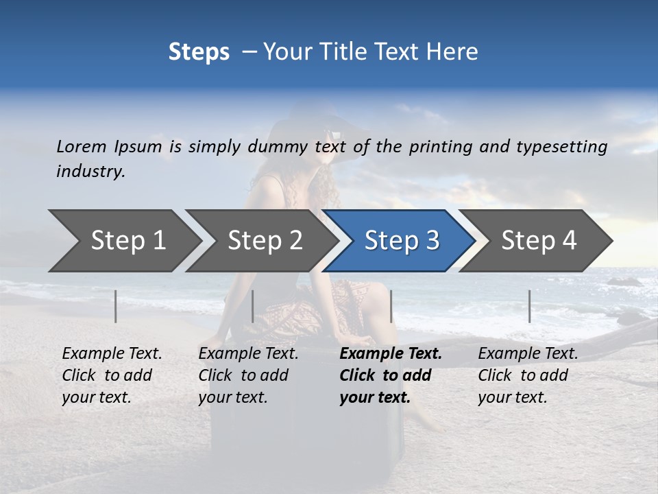 Orizzonte Nudi Paesaggio PowerPoint Template