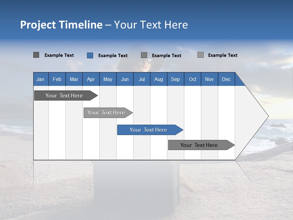 Orizzonte Nudi Paesaggio PowerPoint Template