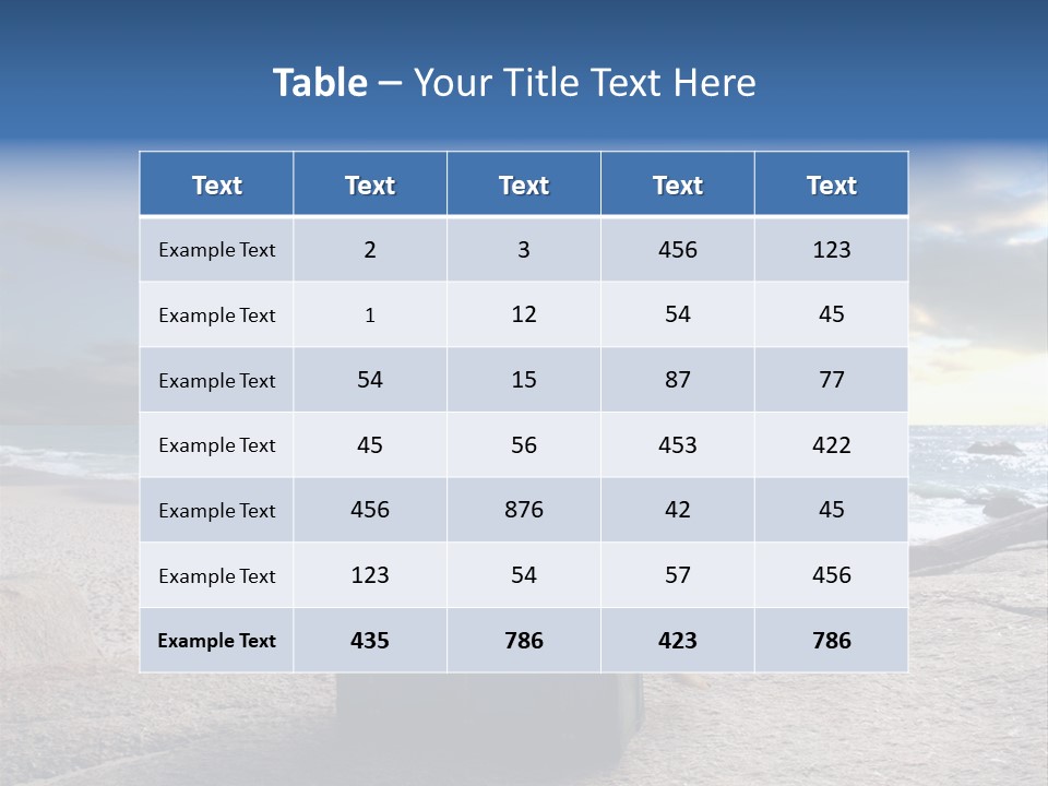 Orizzonte Nudi Paesaggio PowerPoint Template