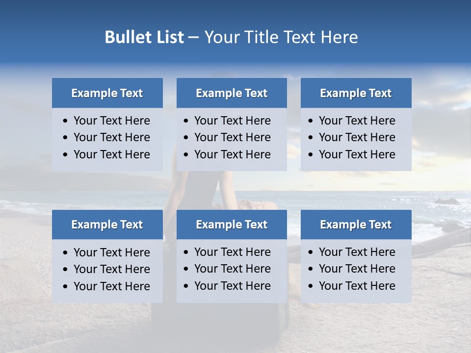 Orizzonte Nudi Paesaggio PowerPoint Template