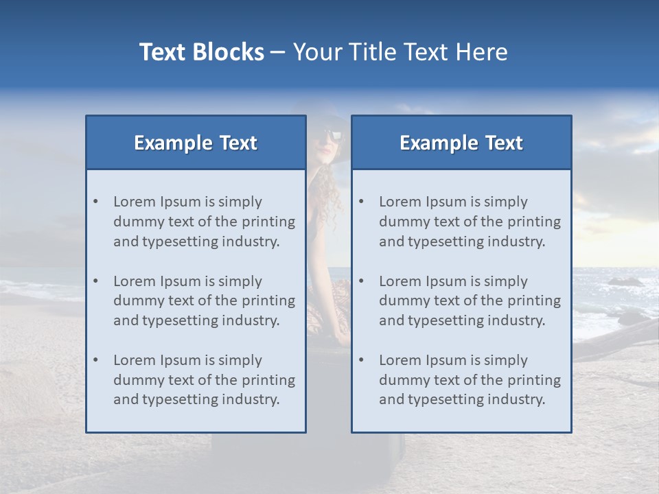 Orizzonte Nudi Paesaggio PowerPoint Template