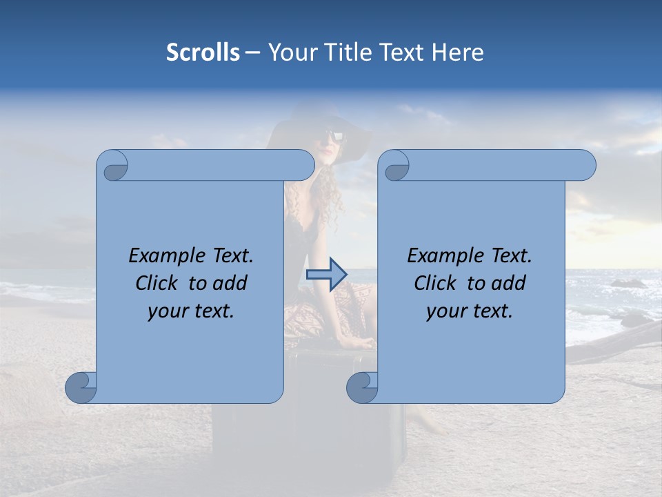 Orizzonte Nudi Paesaggio PowerPoint Template