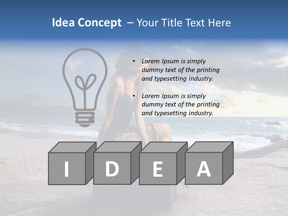 Orizzonte Nudi Paesaggio PowerPoint Template