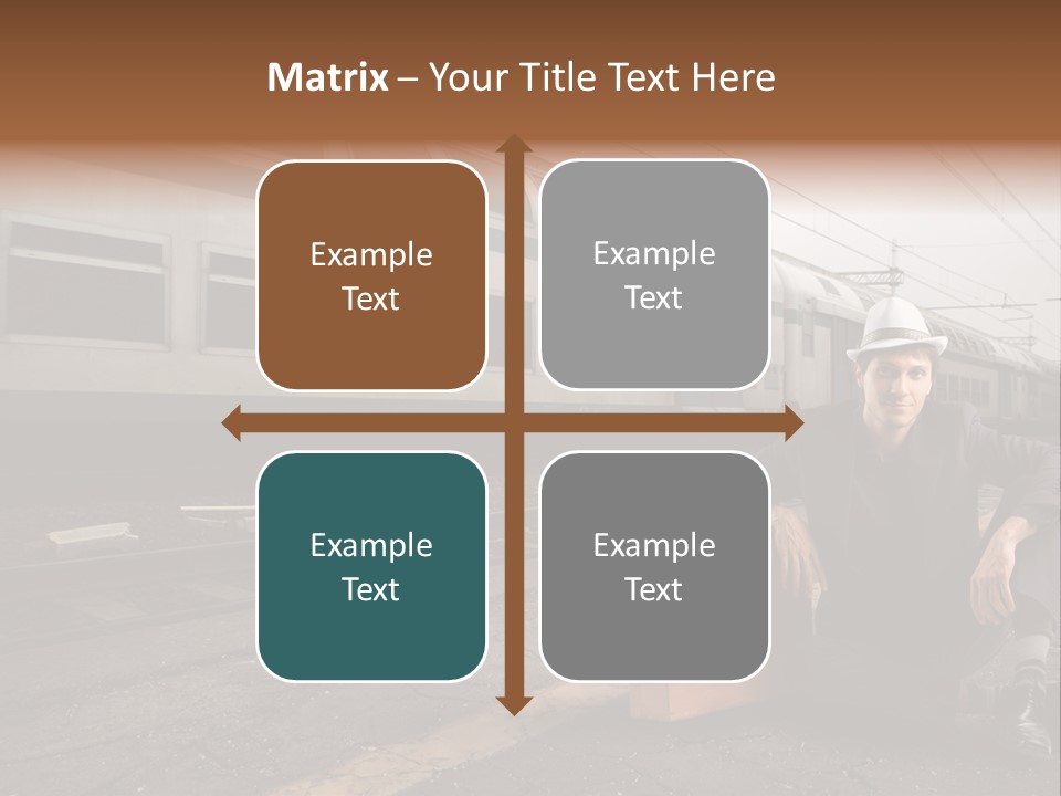 Way Railway Business PowerPoint Template