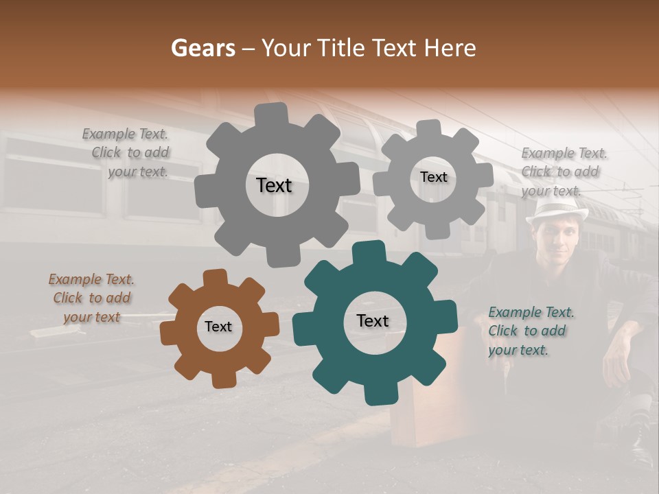 Way Railway Business PowerPoint Template