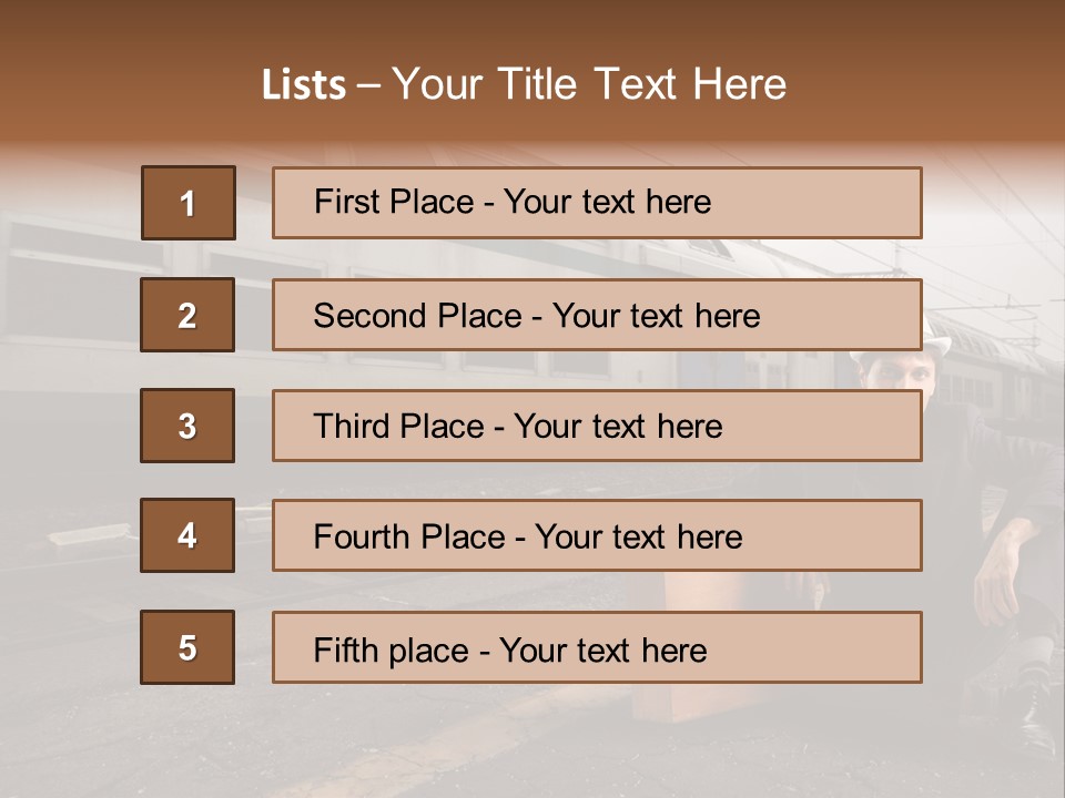 Way Railway Business PowerPoint Template