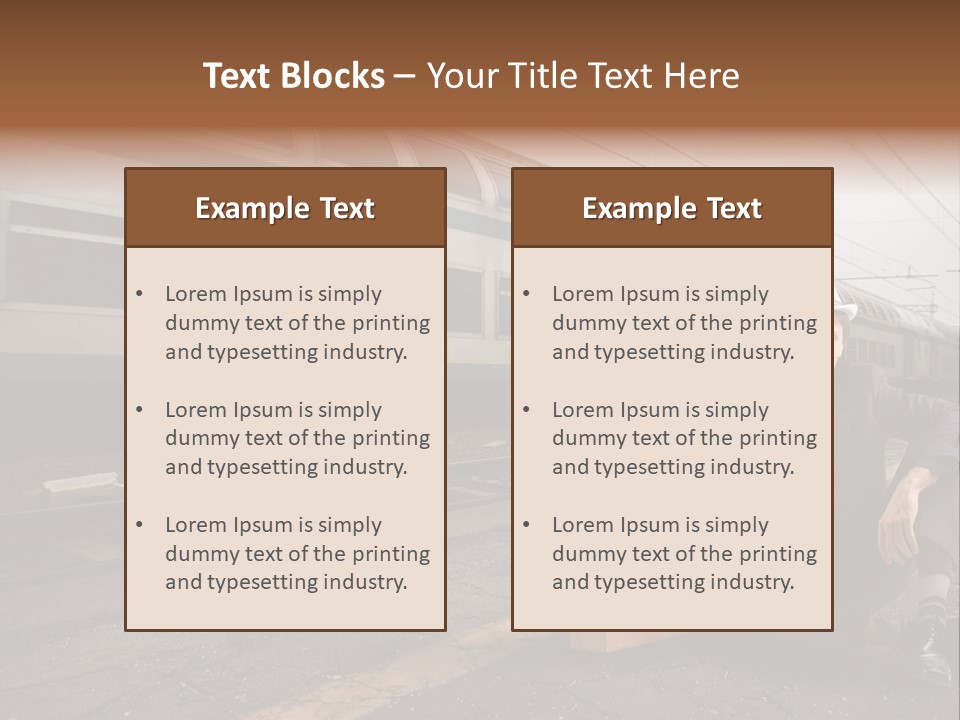 Way Railway Business PowerPoint Template