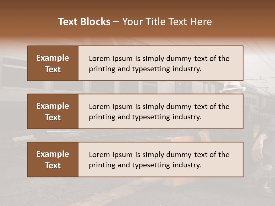 Way Railway Business PowerPoint Template