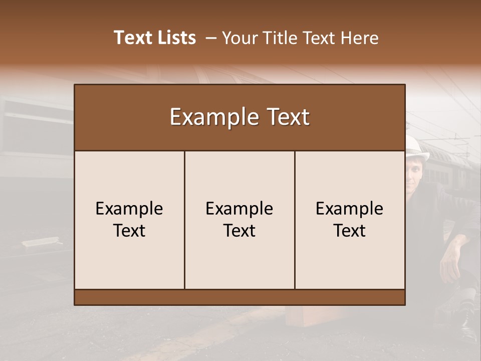 Way Railway Business PowerPoint Template