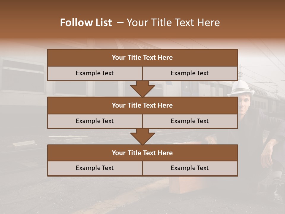 Way Railway Business PowerPoint Template