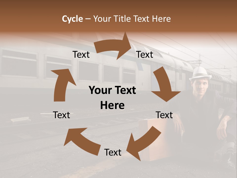 Way Railway Business PowerPoint Template