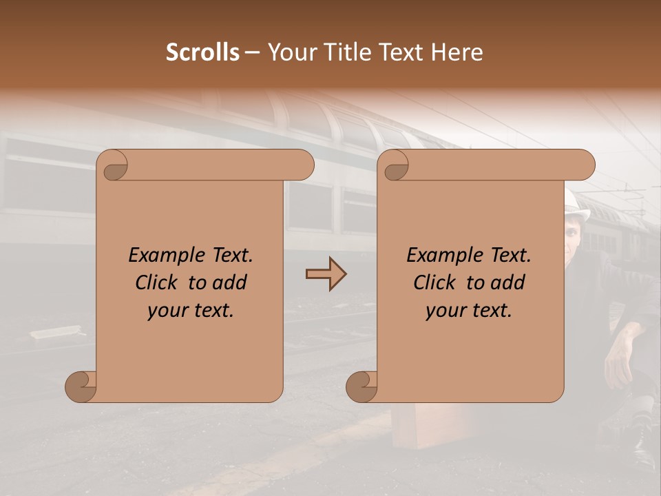 Way Railway Business PowerPoint Template