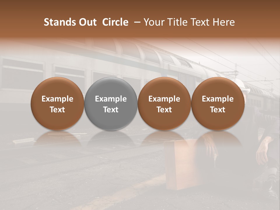 Way Railway Business PowerPoint Template