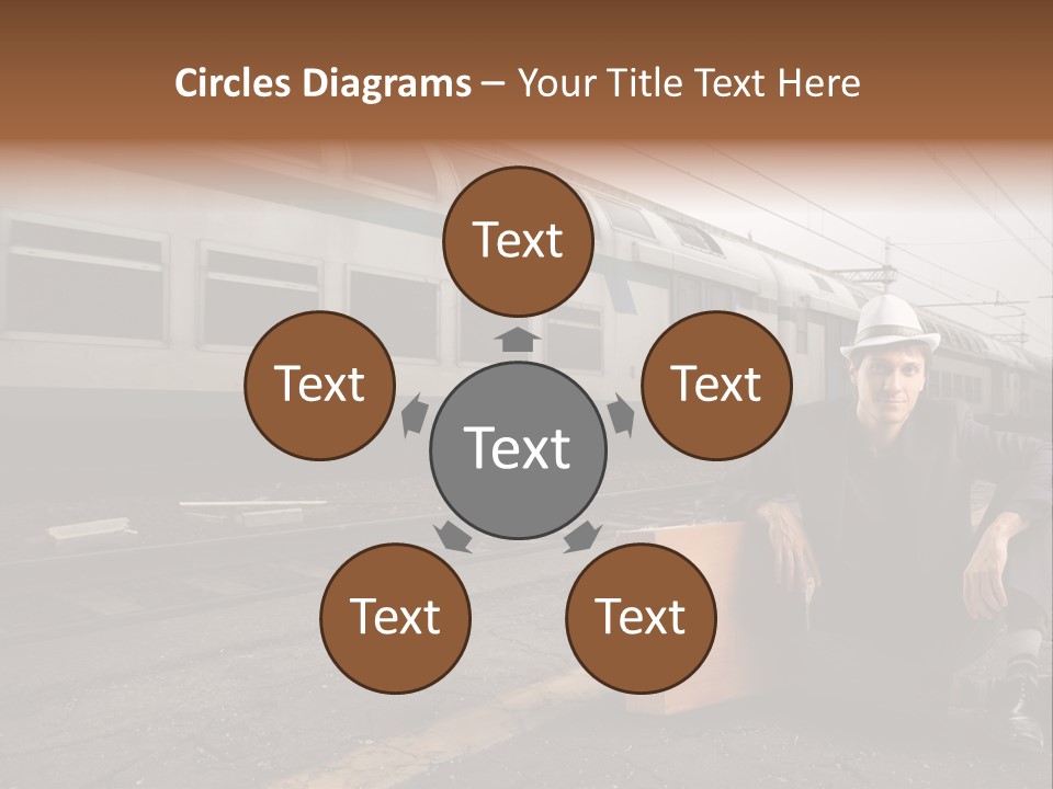 Way Railway Business PowerPoint Template