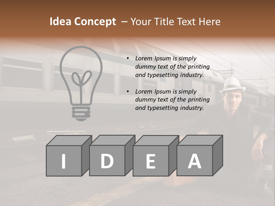 Way Railway Business PowerPoint Template