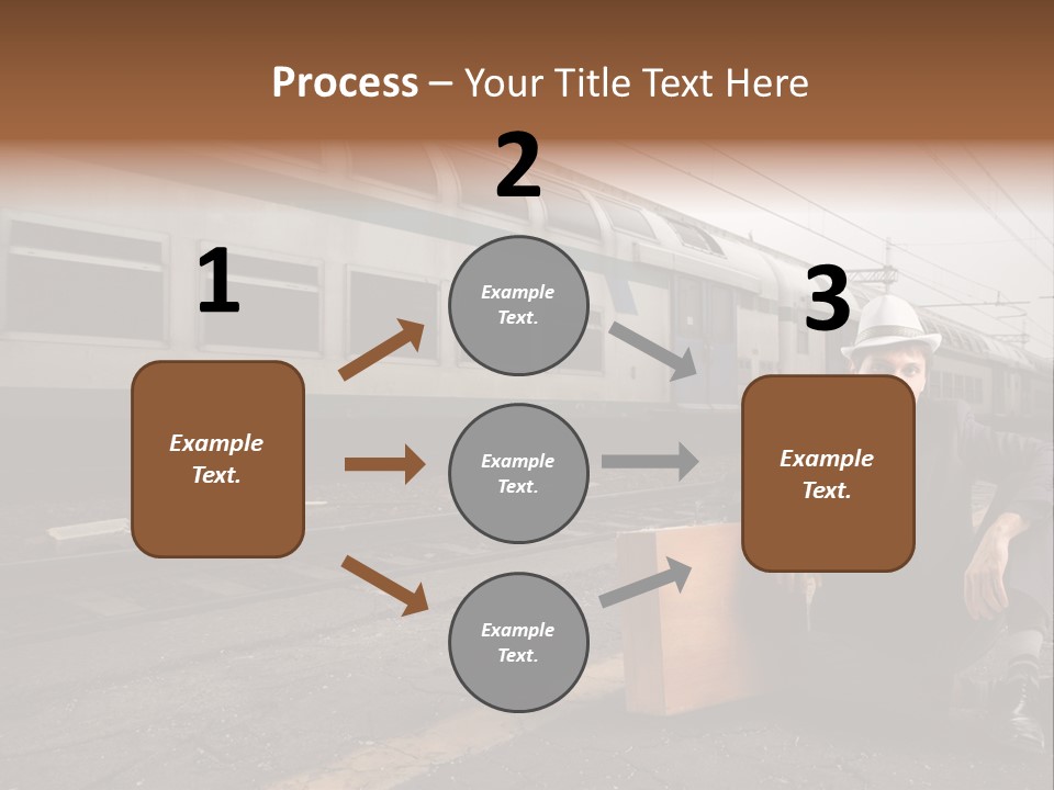 Way Railway Business PowerPoint Template