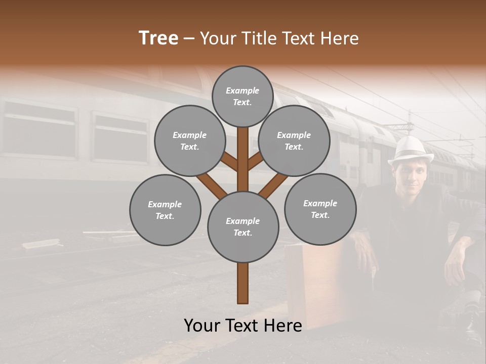 Way Railway Business PowerPoint Template