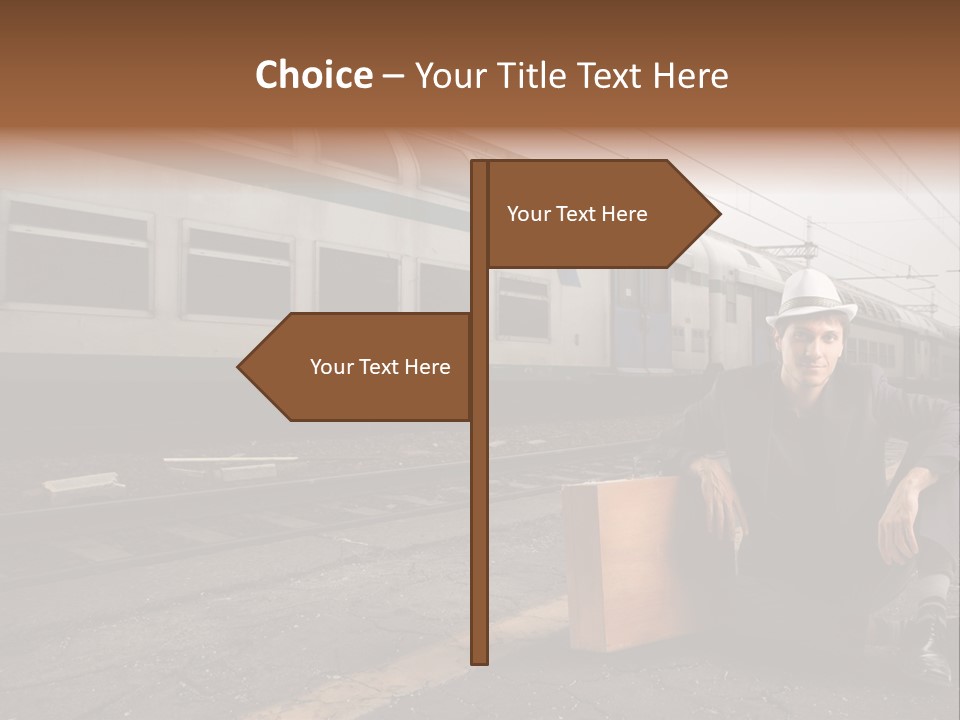 Way Railway Business PowerPoint Template