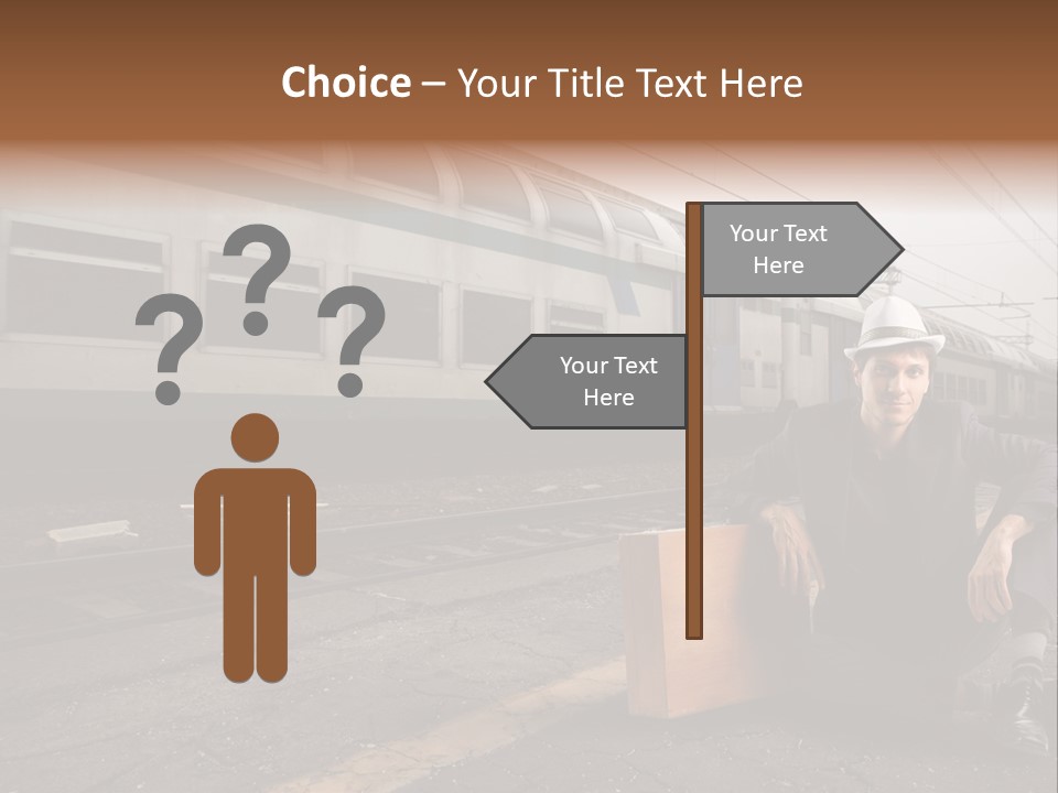 Way Railway Business PowerPoint Template