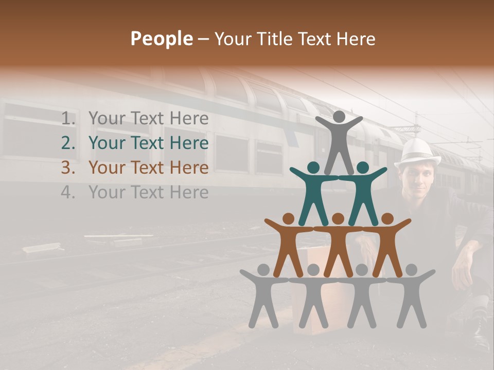 Way Railway Business PowerPoint Template