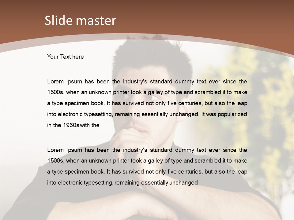 Portrait Interior Menschlich PowerPoint Template