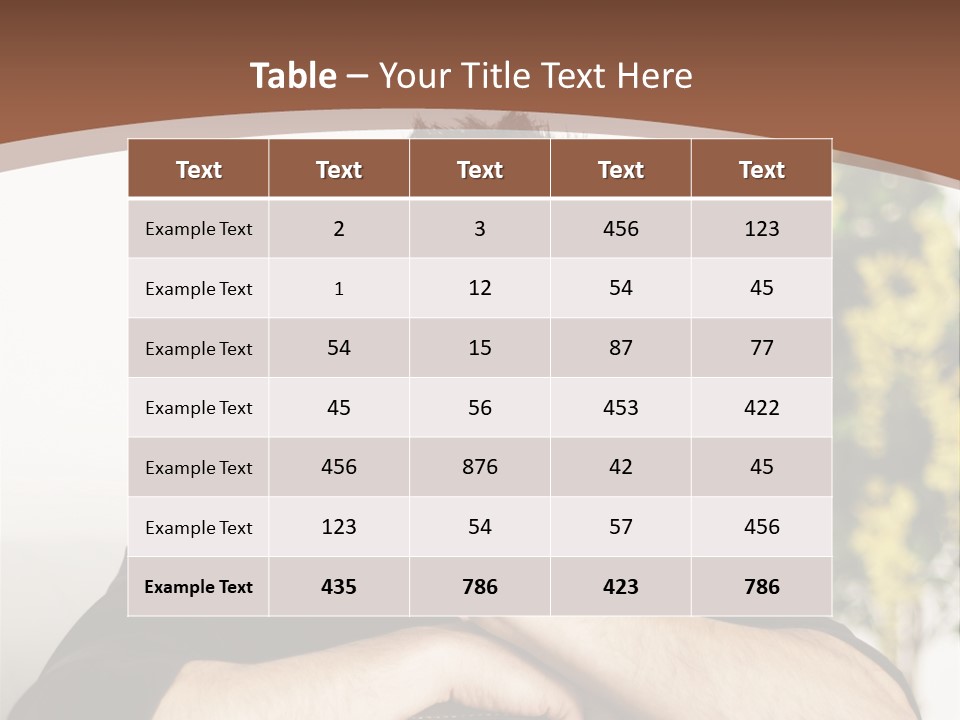 Portrait Interior Menschlich PowerPoint Template