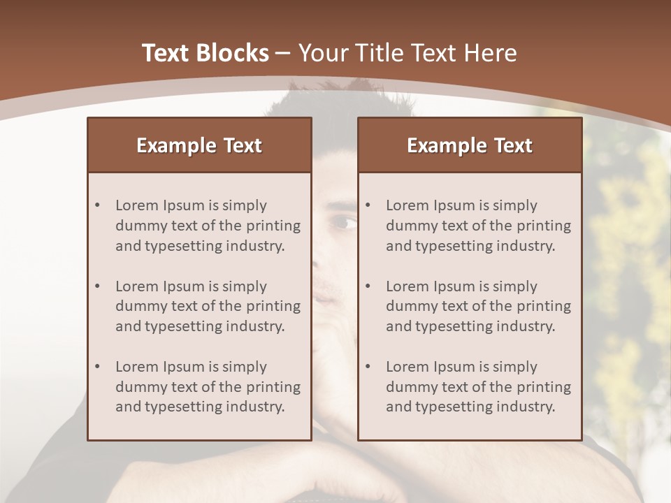 Portrait Interior Menschlich PowerPoint Template