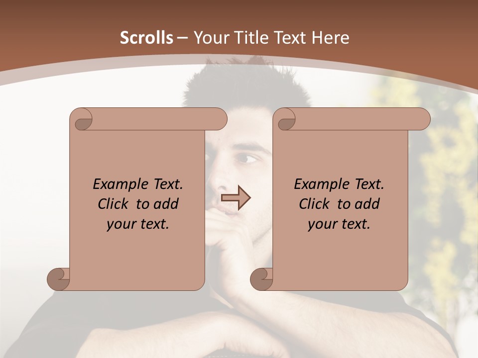 Portrait Interior Menschlich PowerPoint Template
