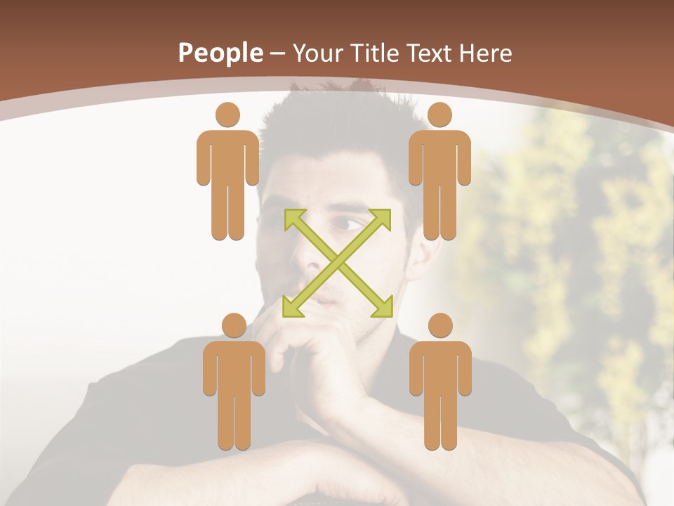 Portrait Interior Menschlich PowerPoint Template