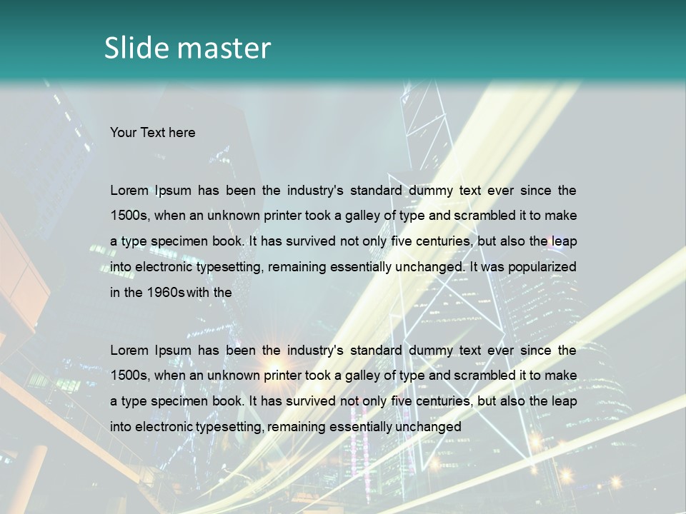 Hong Urban Line PowerPoint Template