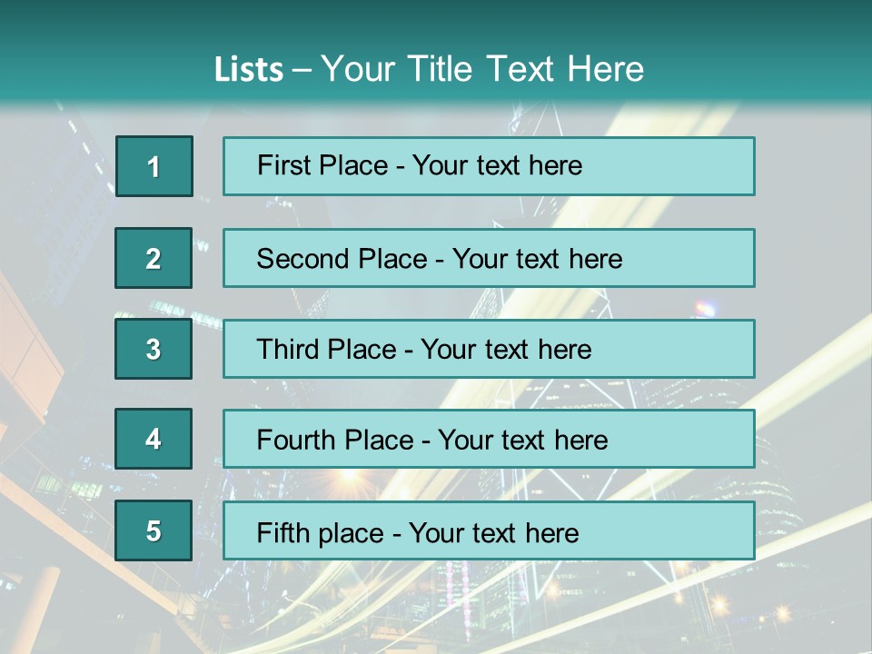 Hong Urban Line PowerPoint Template