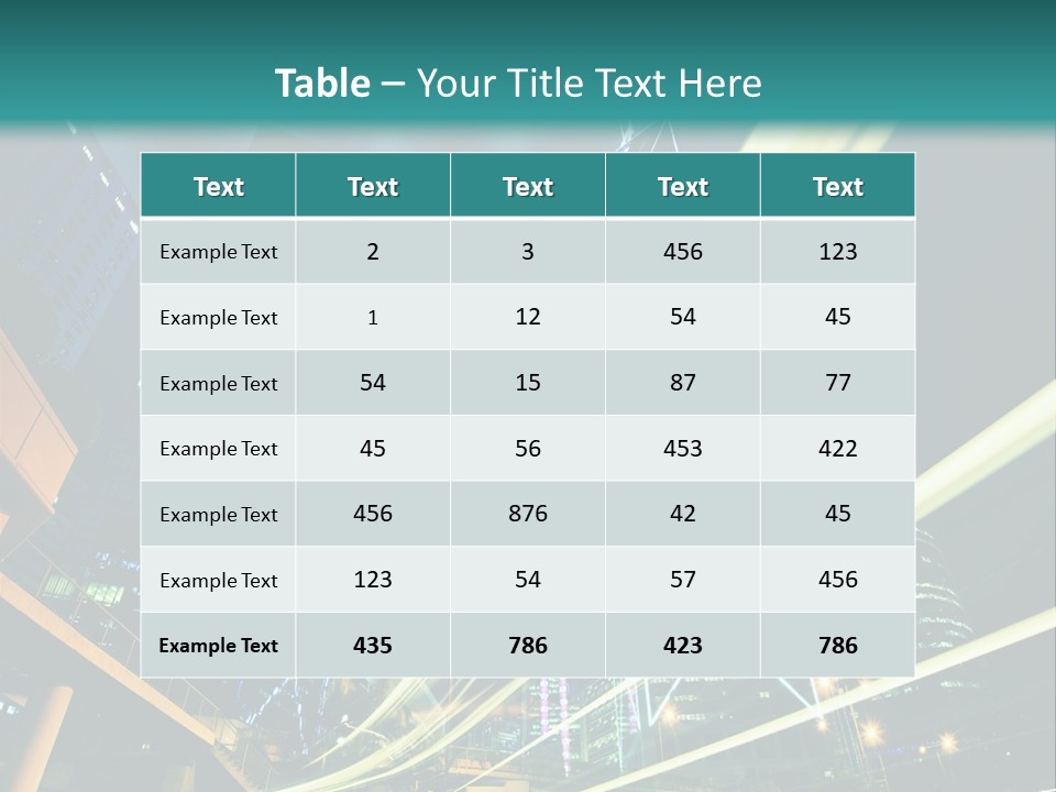Hong Urban Line PowerPoint Template