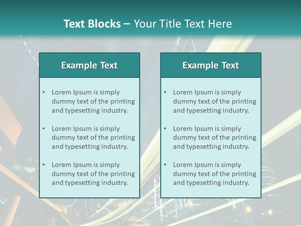 Hong Urban Line PowerPoint Template