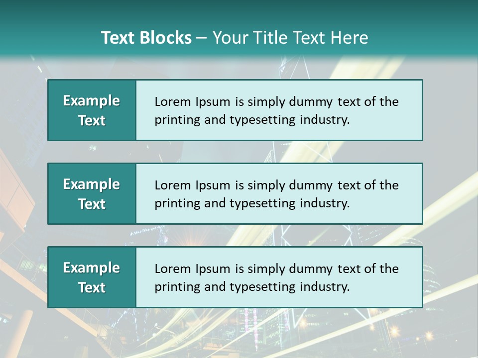 Hong Urban Line PowerPoint Template