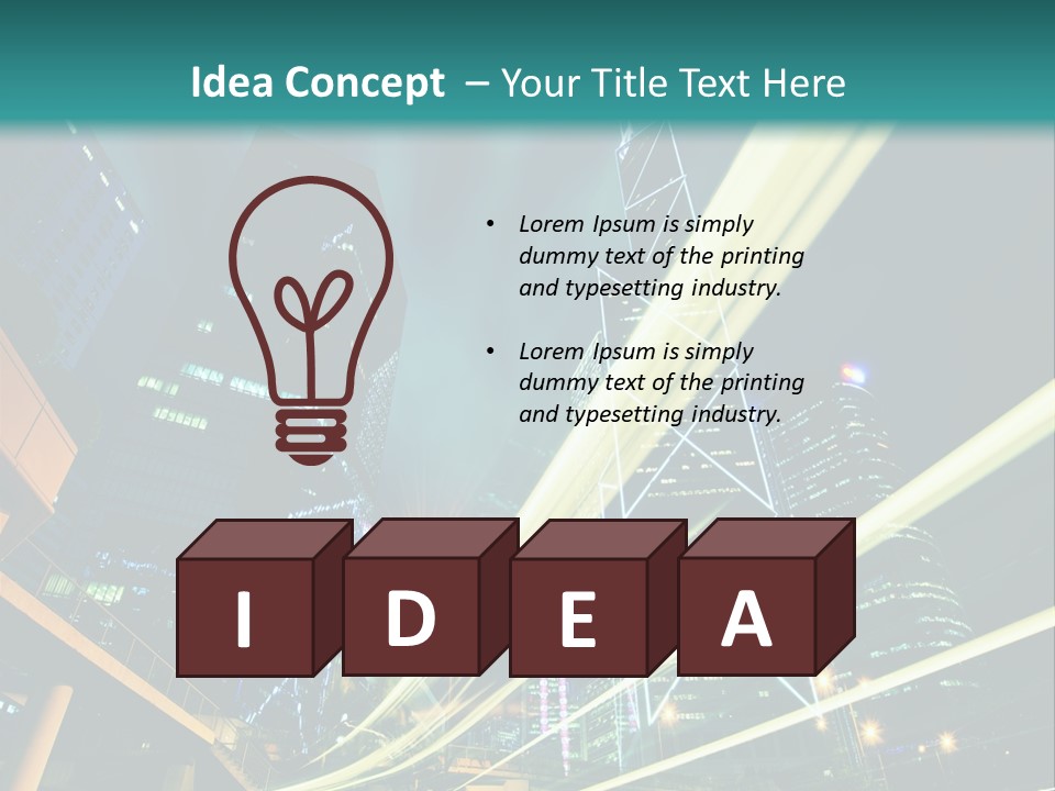 Hong Urban Line PowerPoint Template