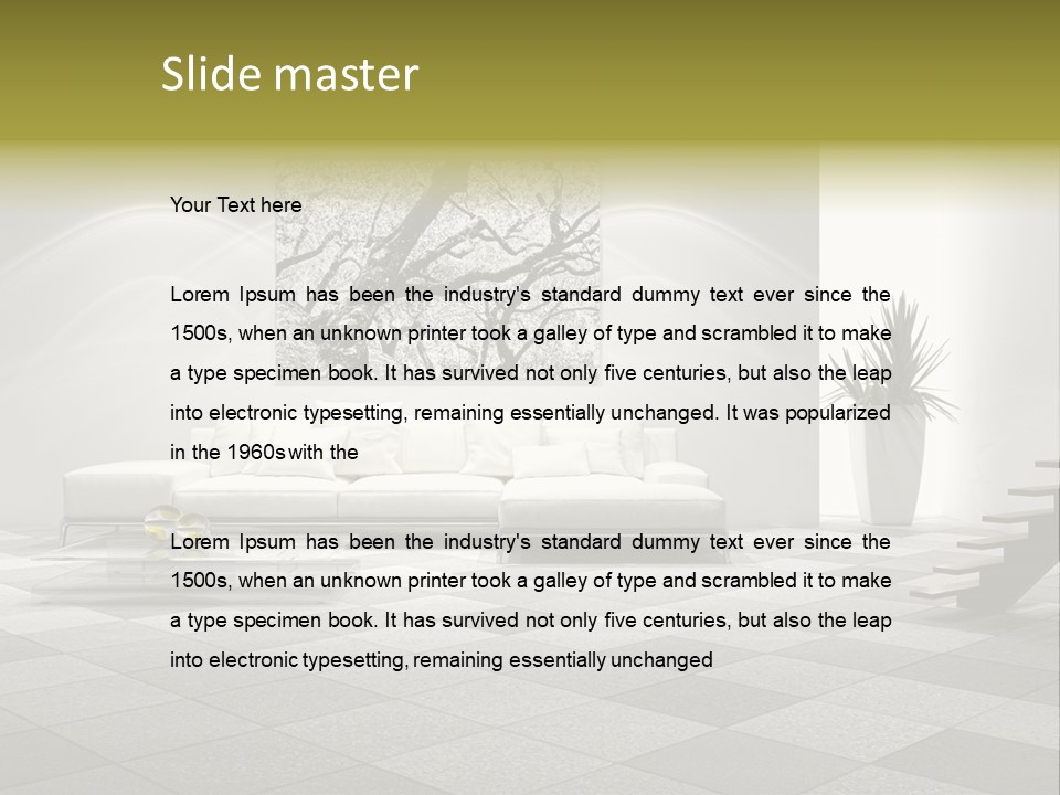 Luce Pavimento Libri PowerPoint Template