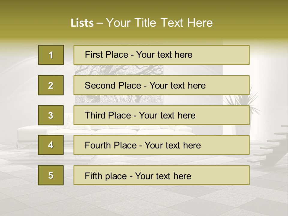 Luce Pavimento Libri PowerPoint Template