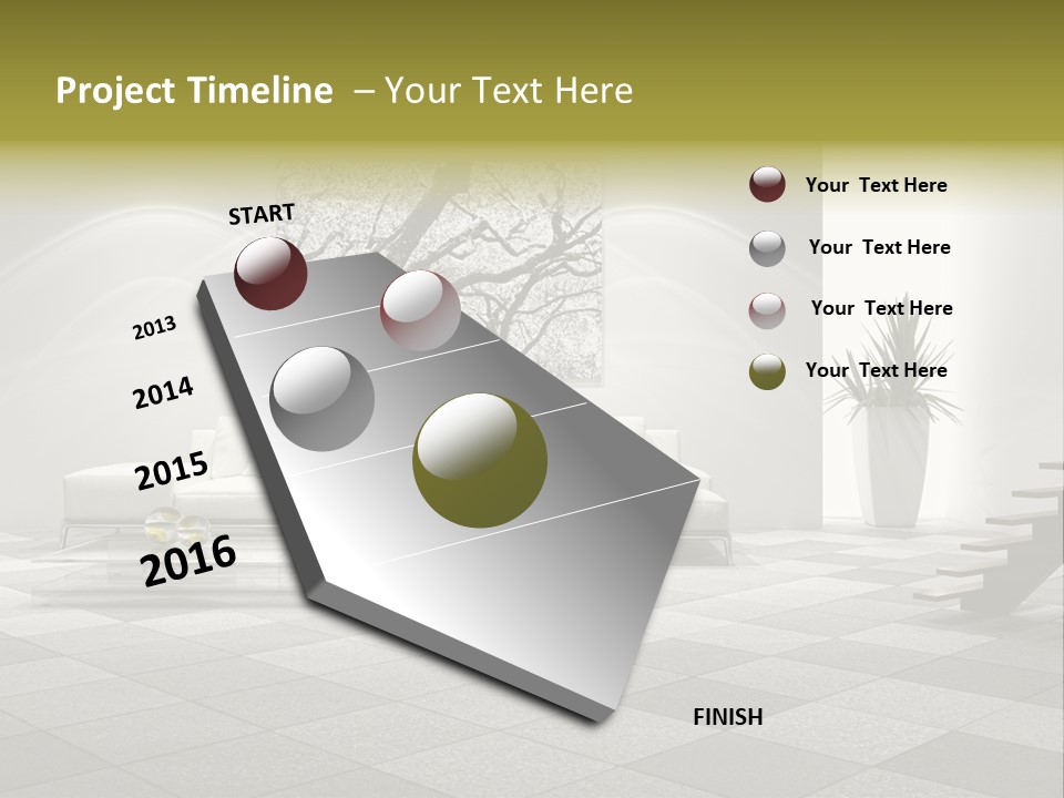Luce Pavimento Libri PowerPoint Template